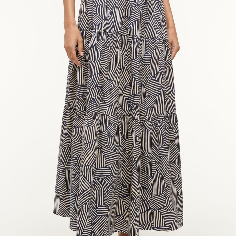 STAUD Sea Skirt ~ Navy Mosaic. Size 6. Worn once - Picture 4 of 13